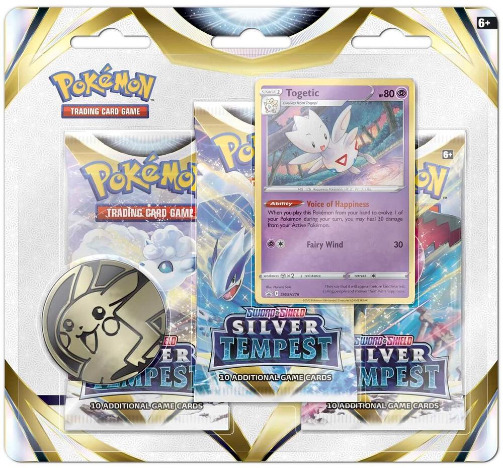 Silver Tempest 3 Pack Blister - Promo card may vary — Trading Cards