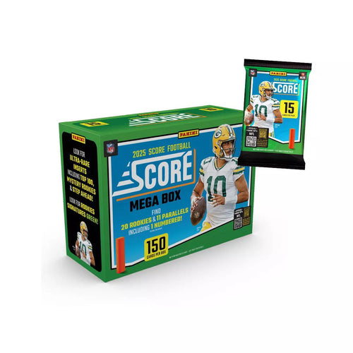 2025 Panini Score Football NFL Trading Cards Mega Box (11 Parallels) — Sports Trading Cards
