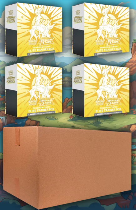 Brilliant Stars Pokemon Center Elite Trainer Box (Exclusive) Case - SWSH09: Brilliant Stars (SWSH09)