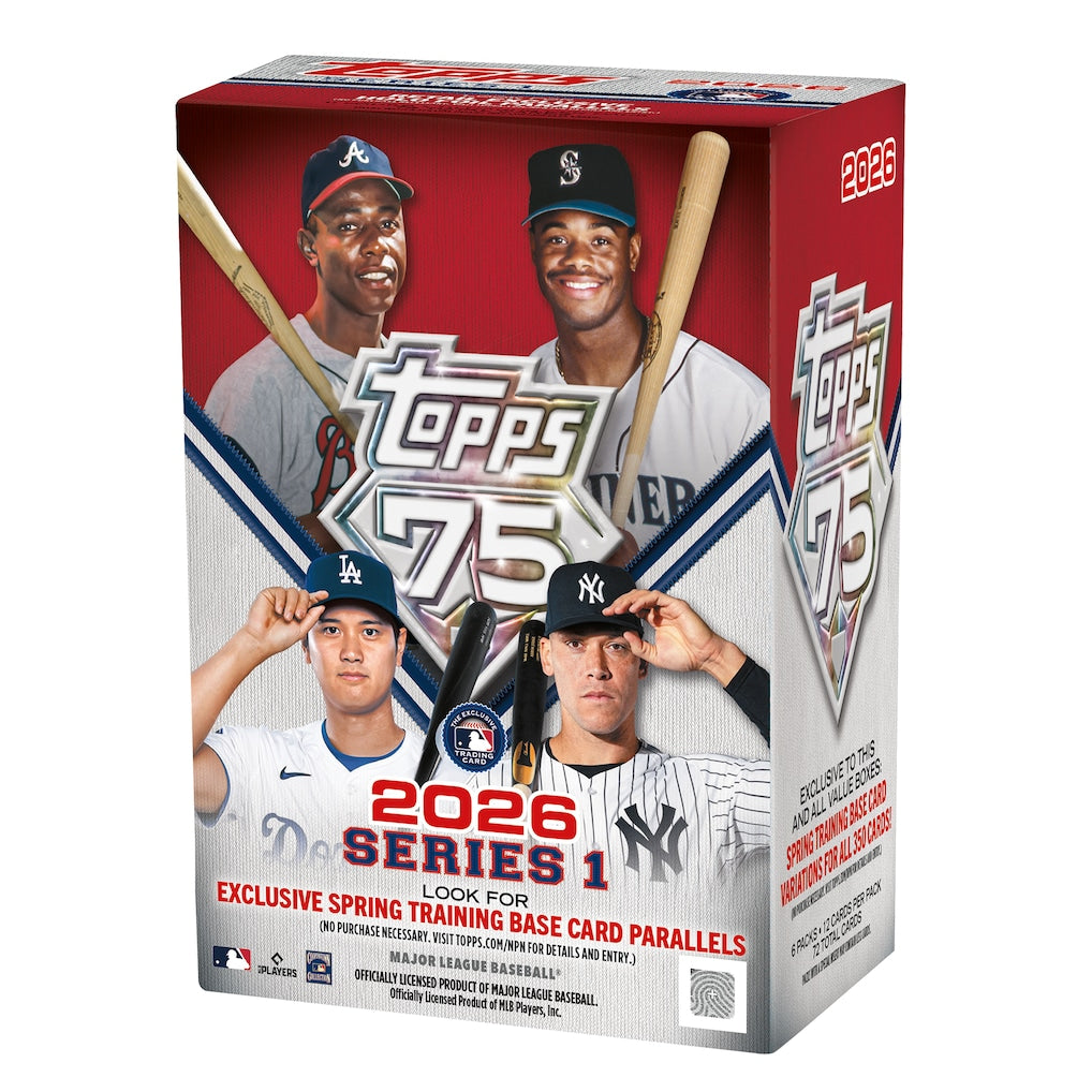 2026 Topps Baseball Series 1 Baseball Value Box — Sports Trading Cards