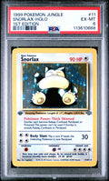 1999 POKEMON JUNGLE 11 SNORLAX-HOLO 1ST EDITION PSA 6