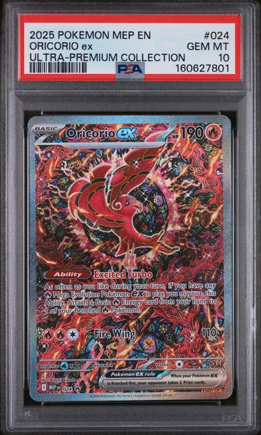 2025 Pokemon Mega Evolution Promo Ultra Premium Alt Art Oricorio Ex #24 PSA 10