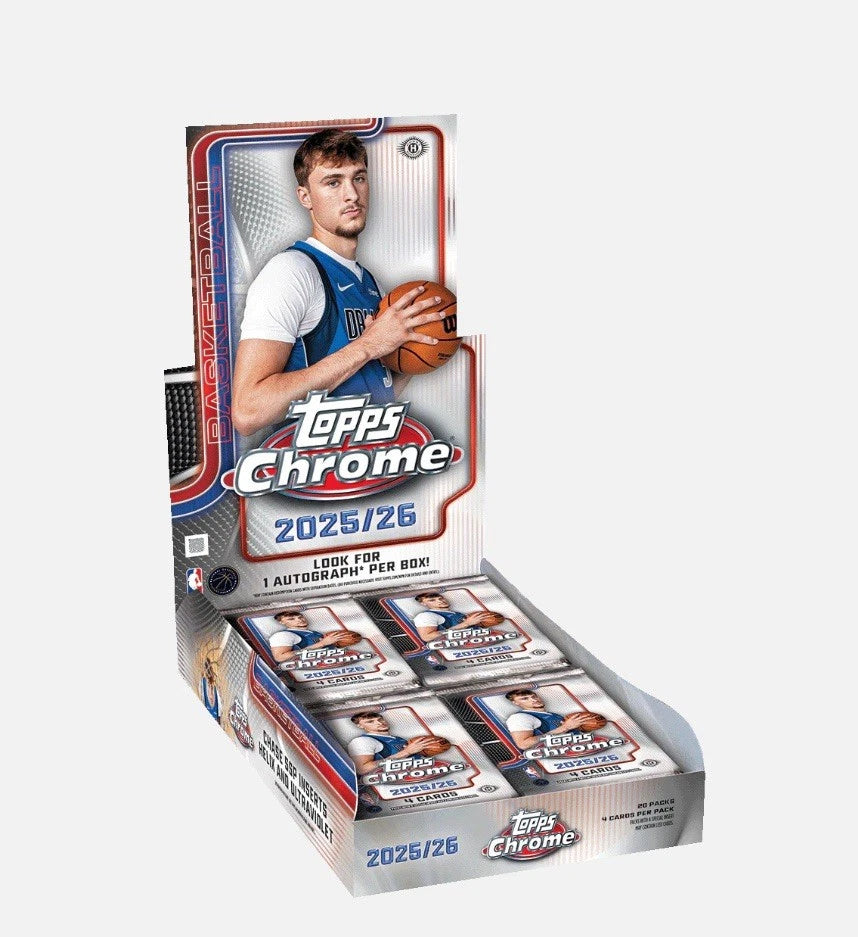 2025-26 Topps Chrome Basketball Hobby Box — Sports Trading Cards