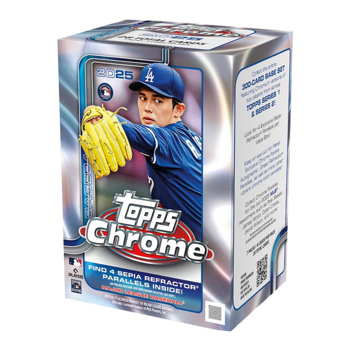 2025 Topps Chrome Baseball Factory Sealed Value Box — Sports Trading Cards