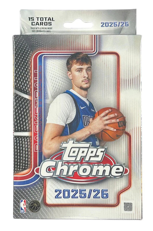 2025-26 Topps Chrome Basketball Hanger Box — Sports Trading Cards