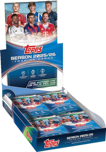 2025-26 Topps UEFA Club Competitions Hobby Box — Sports Trading Cards