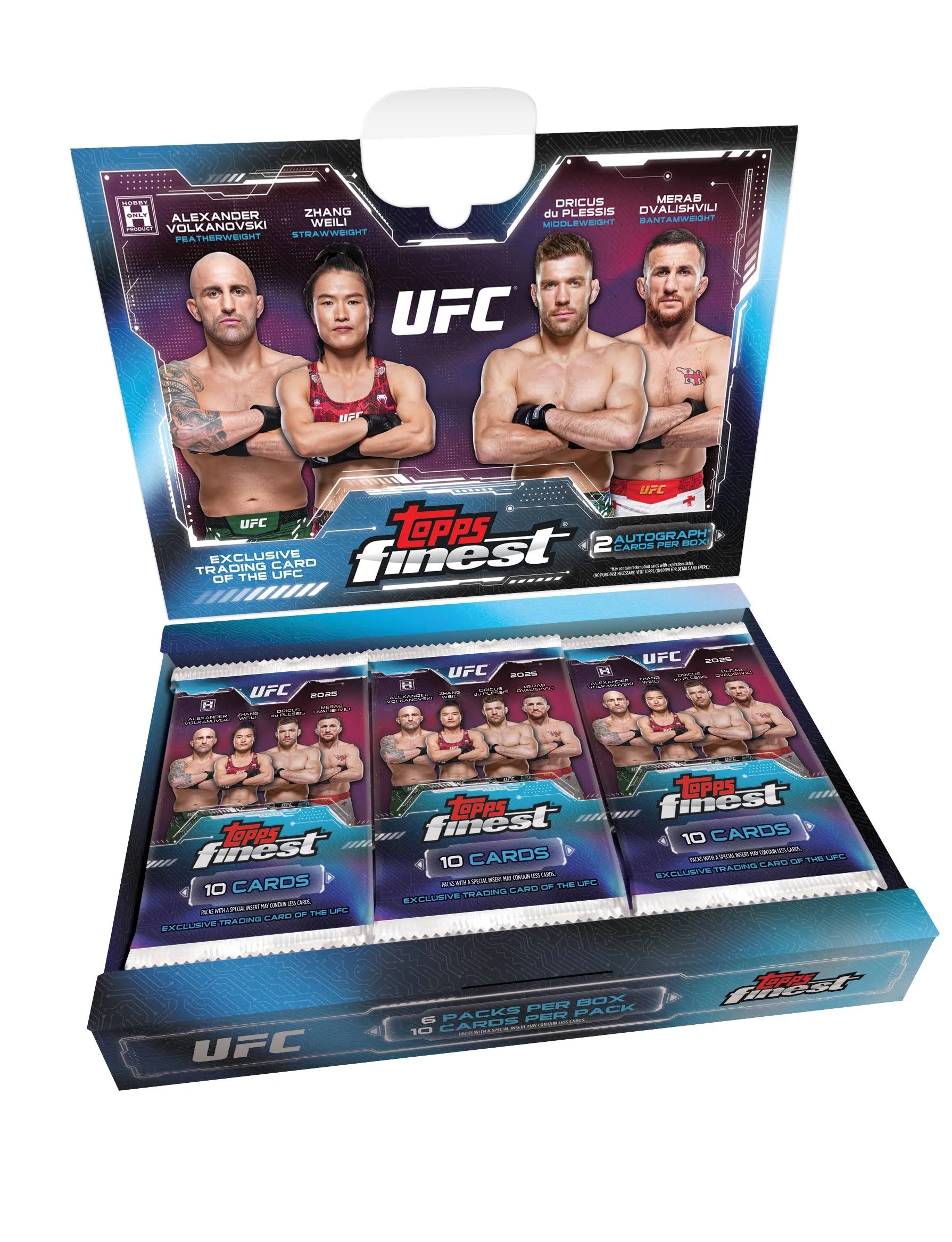 2025 Topps Finest UFC Hobby Box — Sports Trading Cards
