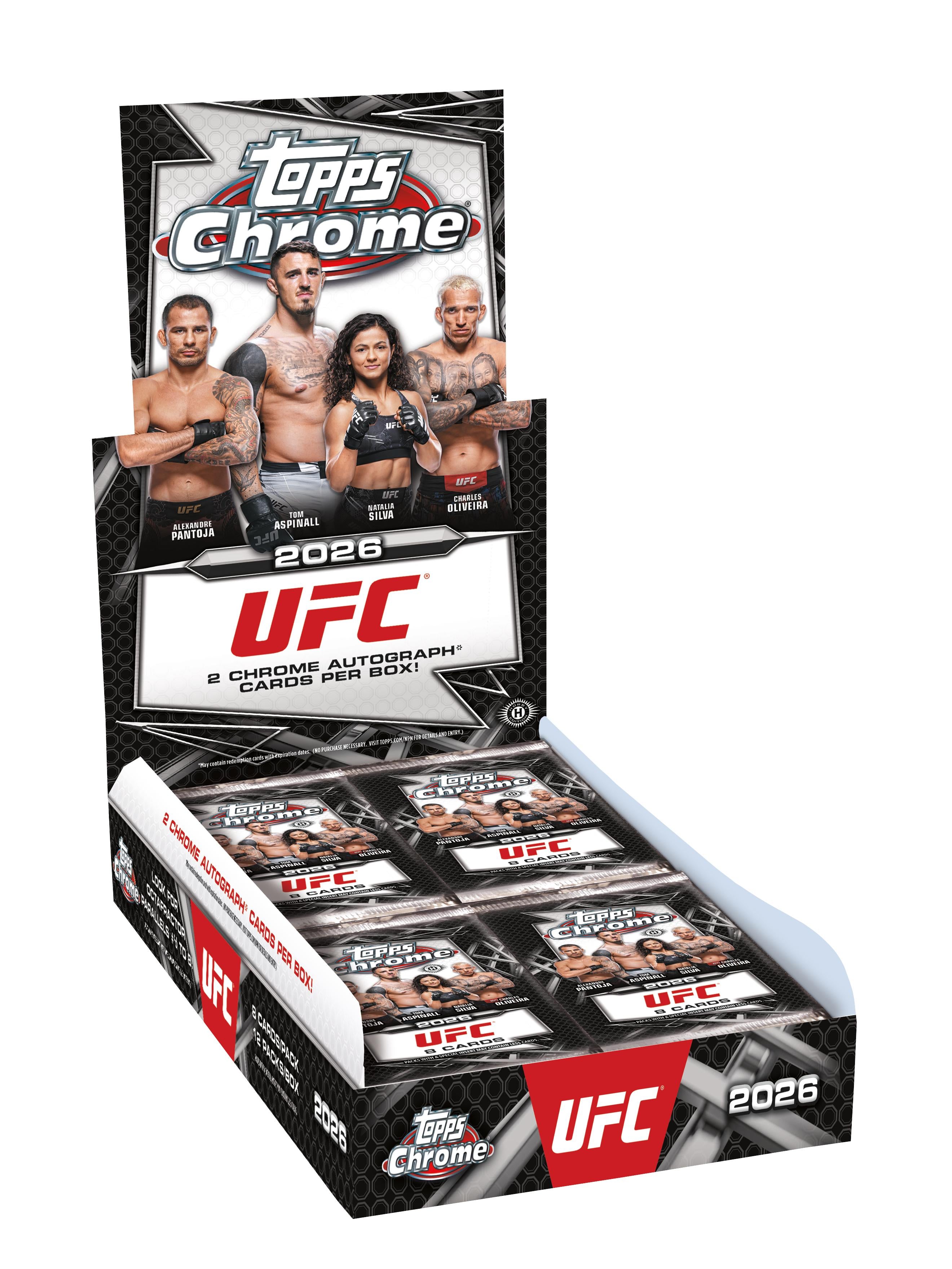 2026 Topps Chrome UFC Hobby Box — Sports Trading Cards