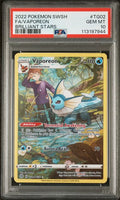 2022 POKEMON SWORD & SHIELD BRILLIANT STARS #TG02 FA/VAPOREON BRILLIANT STARS PSA 10