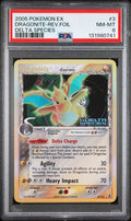 2005 POKEMON EX DELTA SPECIES #3 DRAGONITE-REV.FOIL DELTA SPECIES PSA 8