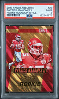 2017 Panini Absolute Rookie Roundup #20 Patrick Mahomes PSA 9