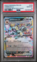 2025 POKEMON PRE EN-PRISMATIC EVOLUTIONS #060 UMBREON ex SURPRISE BOX EXCLUSIVE PSA 10