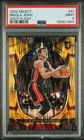 2022 Panini Select 91 Nikola Jovic Gold Flash 10/10 PSA 9