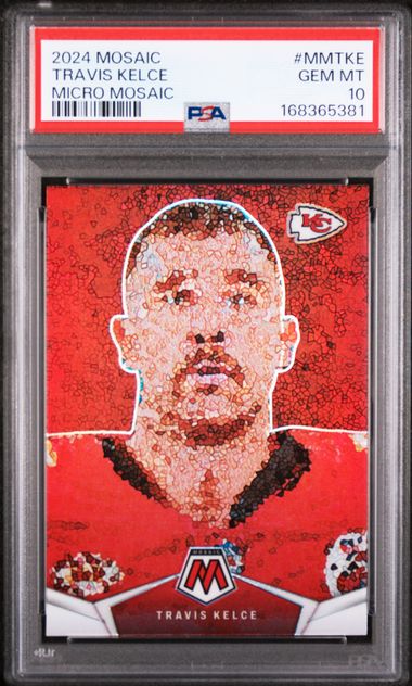 2024 Panini Mosaic - Micro Mosaic Travis Kelce #MM-TKE PSA 10