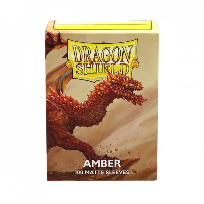 Dragon Shield 100 Count Box Matte Amber - Dragon Shield Card Sleeves — Supplies