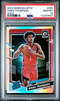 2023 PANINI DONRUSS OPTIC #229 AMEN THOMPSON HOLO PSA 10 — Sports Trading Cards
