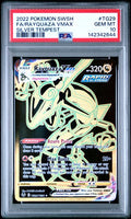 2022 POKEMON SWORD & SHIELD SILVER TEMPEST #TG29 FA/RAYQUAZA VMAX SILVER TEMPEST PSA 10