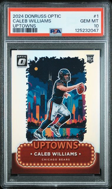 2024 Donruss Optic Caleb Williams Uptowns #1 PSA 10