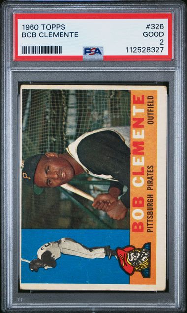 1960 TOPPS #326 BOB CLEMENTE PSA 2 — Sports Trading Cards