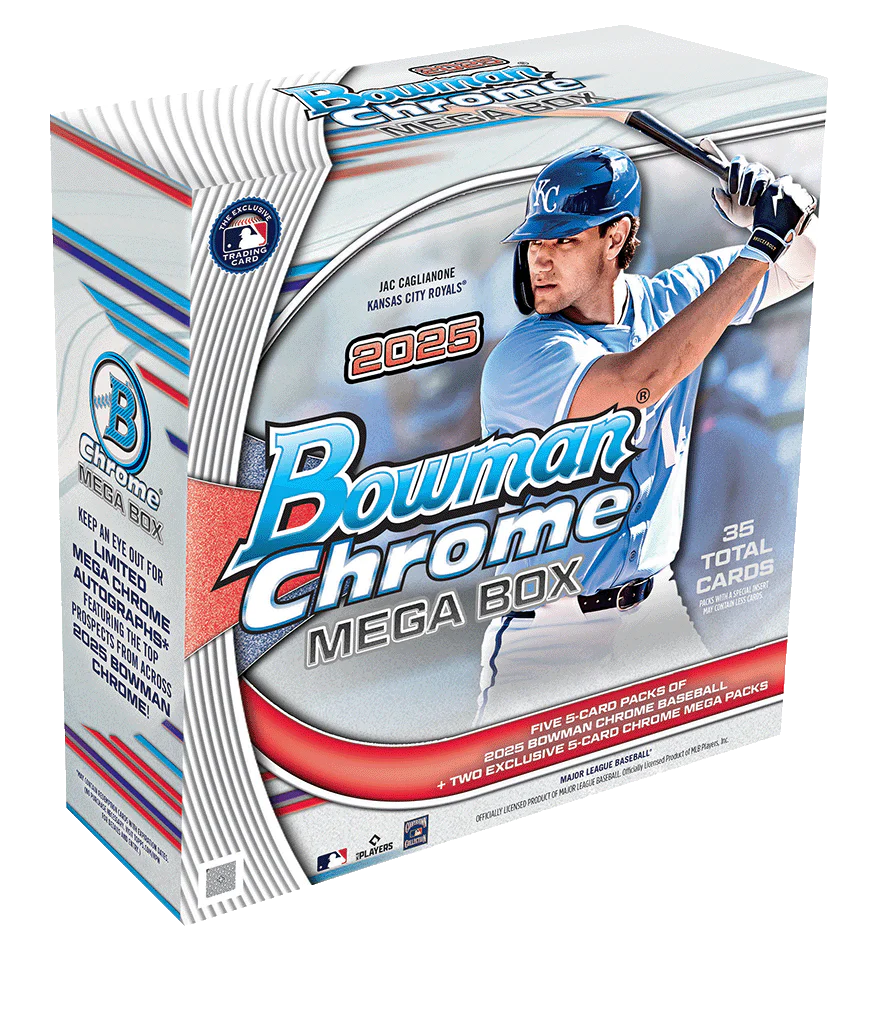 2025 Bowman Chrome Baseball Factory Sealed Mega Box — Sports Trading Cards