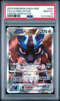 2023 POKEMON SWSH BLACK STAR PROMO #291 FA/LUCARIO VSTAR CROWN ZENITH ETB PSA 10