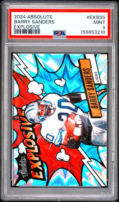 2024 PANINI ABSOLUTE EXPLOSIVE #EXBSS BARRY SANDERS PSA 9