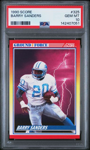 1990 SCORE #325 BARRY SANDERS PSA 10