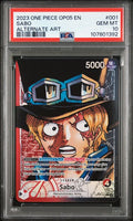 2023 ONE PIECE OP05-AWAKENING OF THE NEW ERA #001 SABO ALTERNATE ART PSA 10