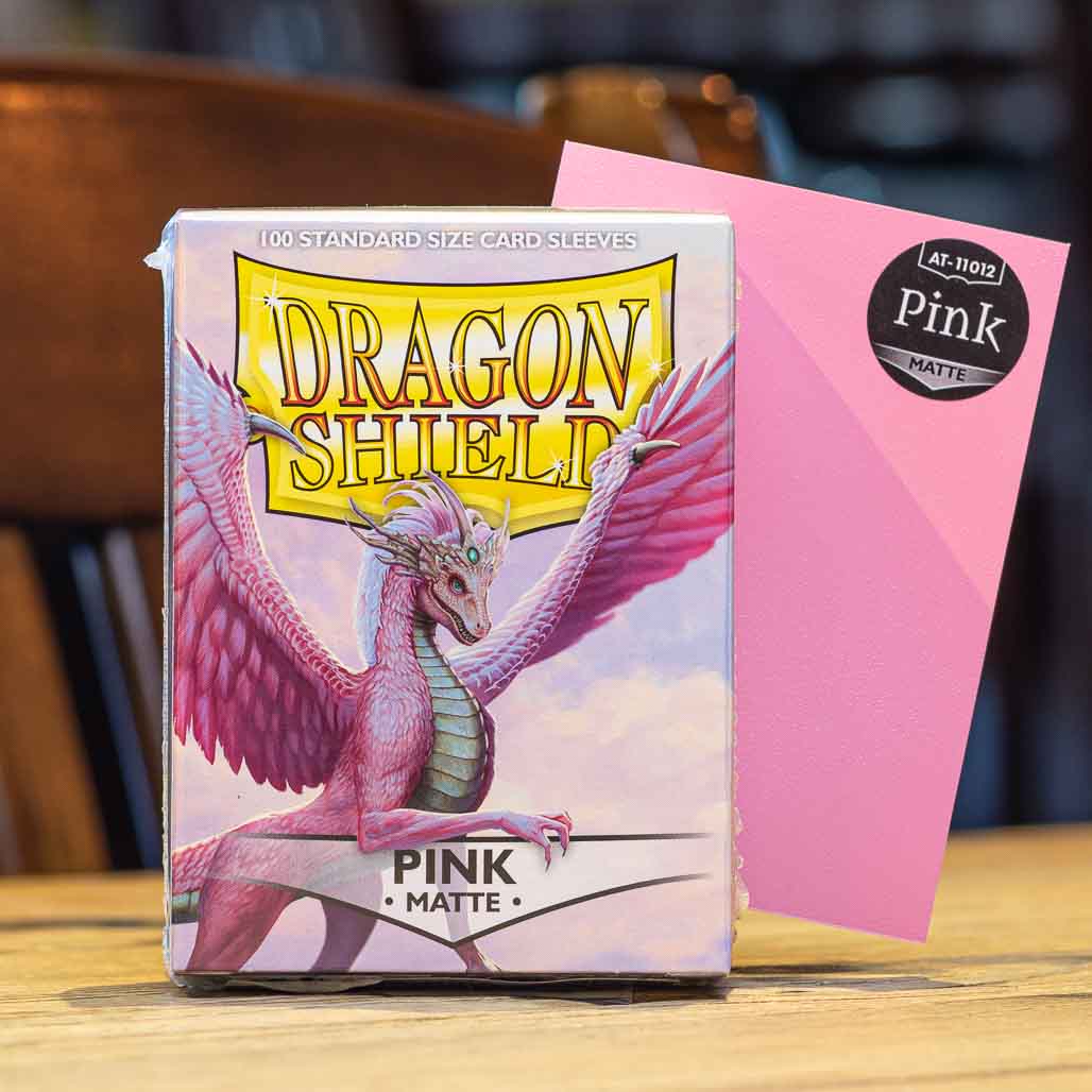 Dragon Shield 100 Count Box Matte Pink - Dragon Shield Card Sleeves