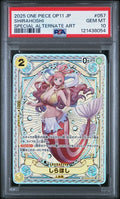 2025 ONE PIECE JAPANESE OP11-A FIST OF DIVINE SPEED #057 SHIRAHOSHI SPECIAL ALTERNATE ART PSA 10 — One Piece Card Game