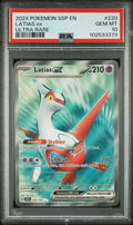 2024 POKEMON SSP EN-SURGING SPARKS #220 LATIAS ex ULTRA RARE PSA 10