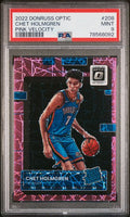 2022 PANINI DONRUSS OPTIC #208 CHET HOLMGREN PINK VELOCITY /79 PSA 9