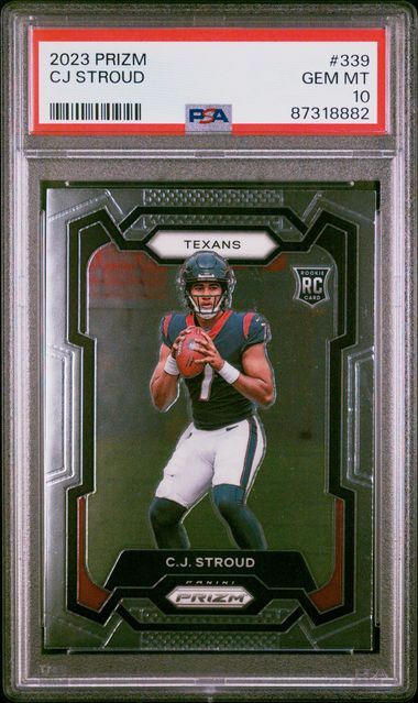 2023 PANINI PRIZM #339 CJ STROUD PSA 10 — Sports Trading Cards