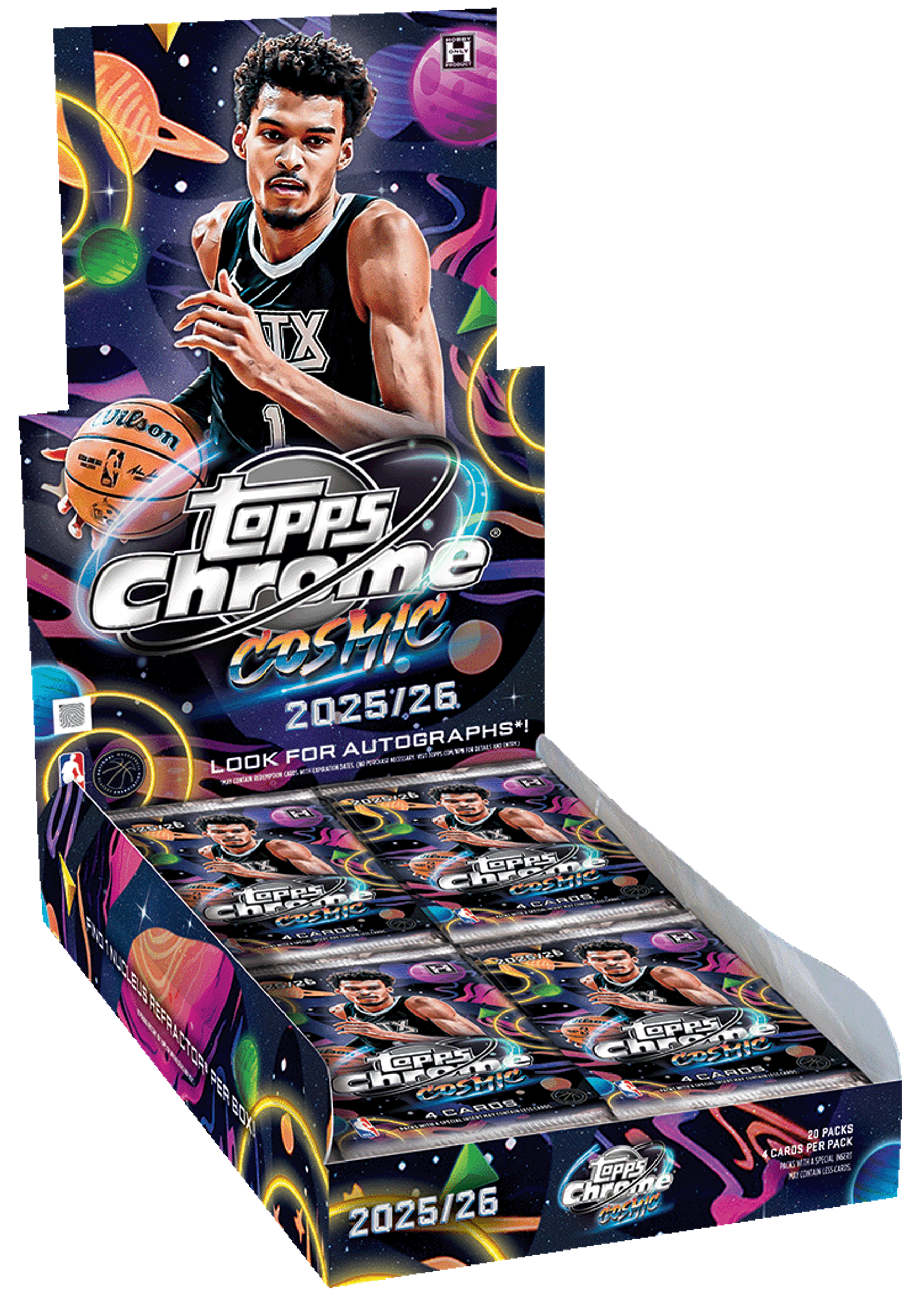 2025-26 Topps Cosmic Chrome Basketball Hobby Box — Sports Trading Cards