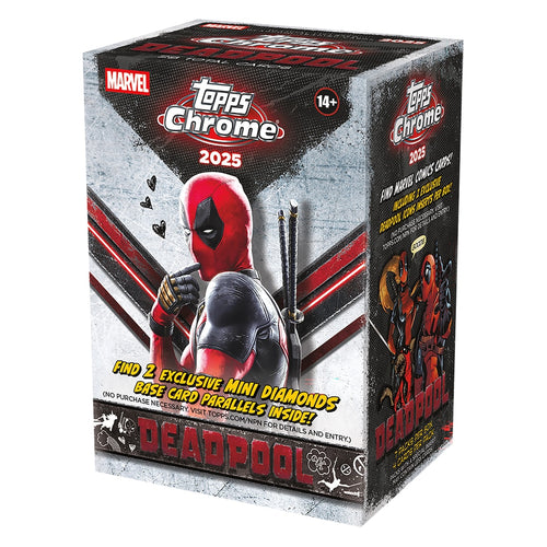 2025 Topps Deadpool Chrome Factory Sealed Value Box — Trading Cards