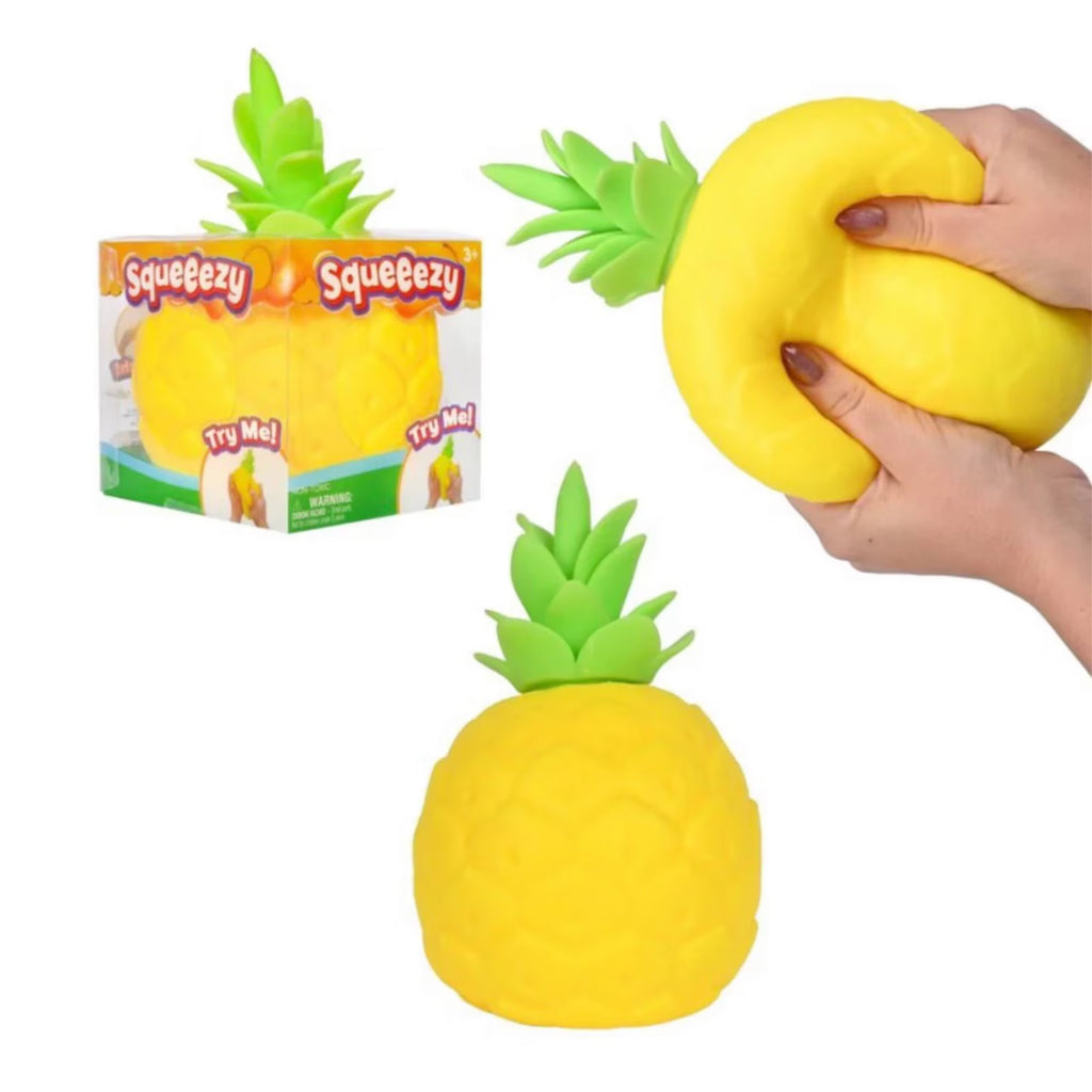 7" Giant Pineapple Squishy Toys, Pineapple Squishy, Yellow Pineapple Squishy Shaped Stress Balls, Slow Rebound Clear Fruit Squeeze Fidget Toy Anxiety Relief Soft Stress Ball Pinch Sensory Toy