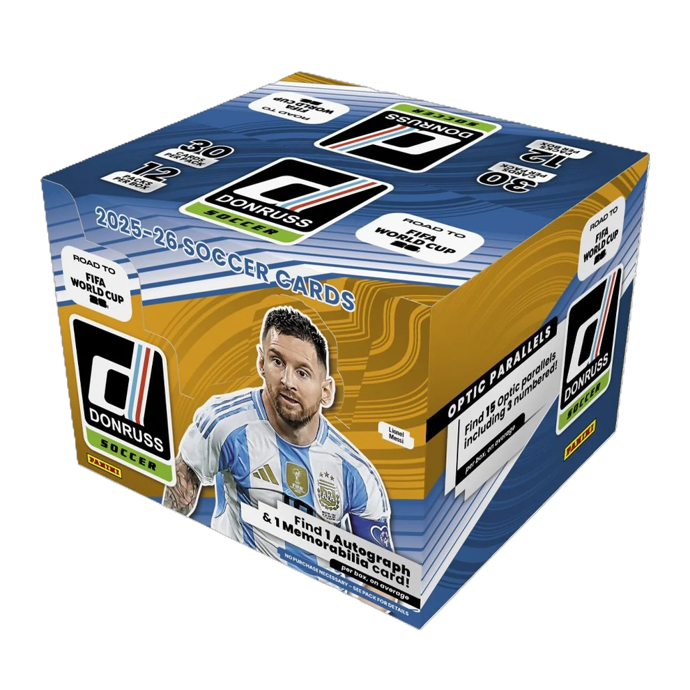 2025/26 Panini Donruss Road To FIFA World Cup 26 Soccer Hobby Box — Sports Trading Cards