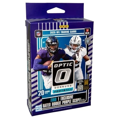 2025 Panini Donruss Optic Football Trading Cards Hanger Box — Sports Trading Cards