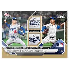MLB-TOPPS NOW B2B SINGLES 2025 -Yoshinobu Yamamoto / Shota Imanaga — Sports Trading Cards