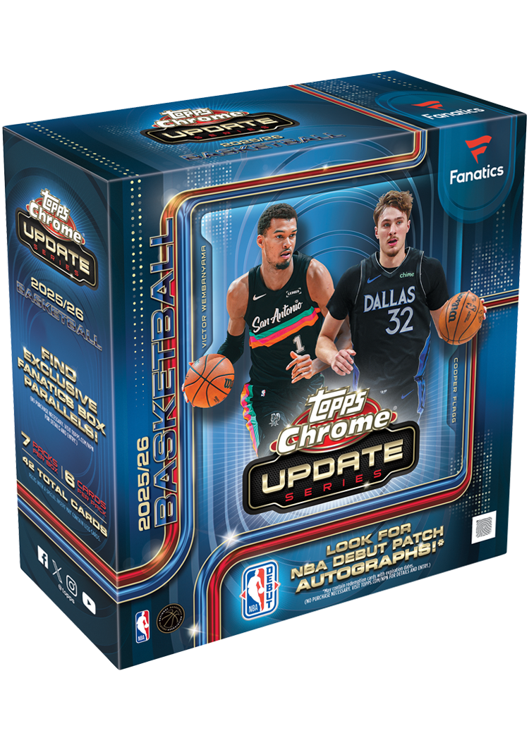 2025-26 Topps Chrome Update Series Basketball Fanatics Exclusive Mega Box