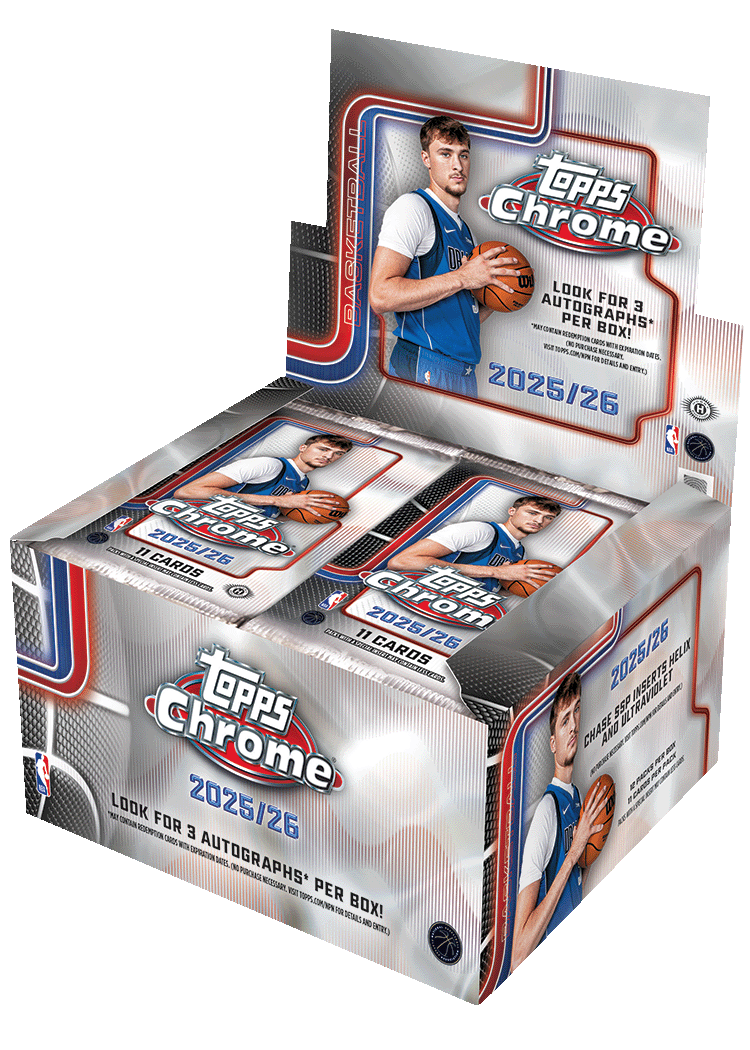 2025-26 Topps Chrome® Basketball - Hobby Jumbo Box (Presell) — Sports Trading Cards