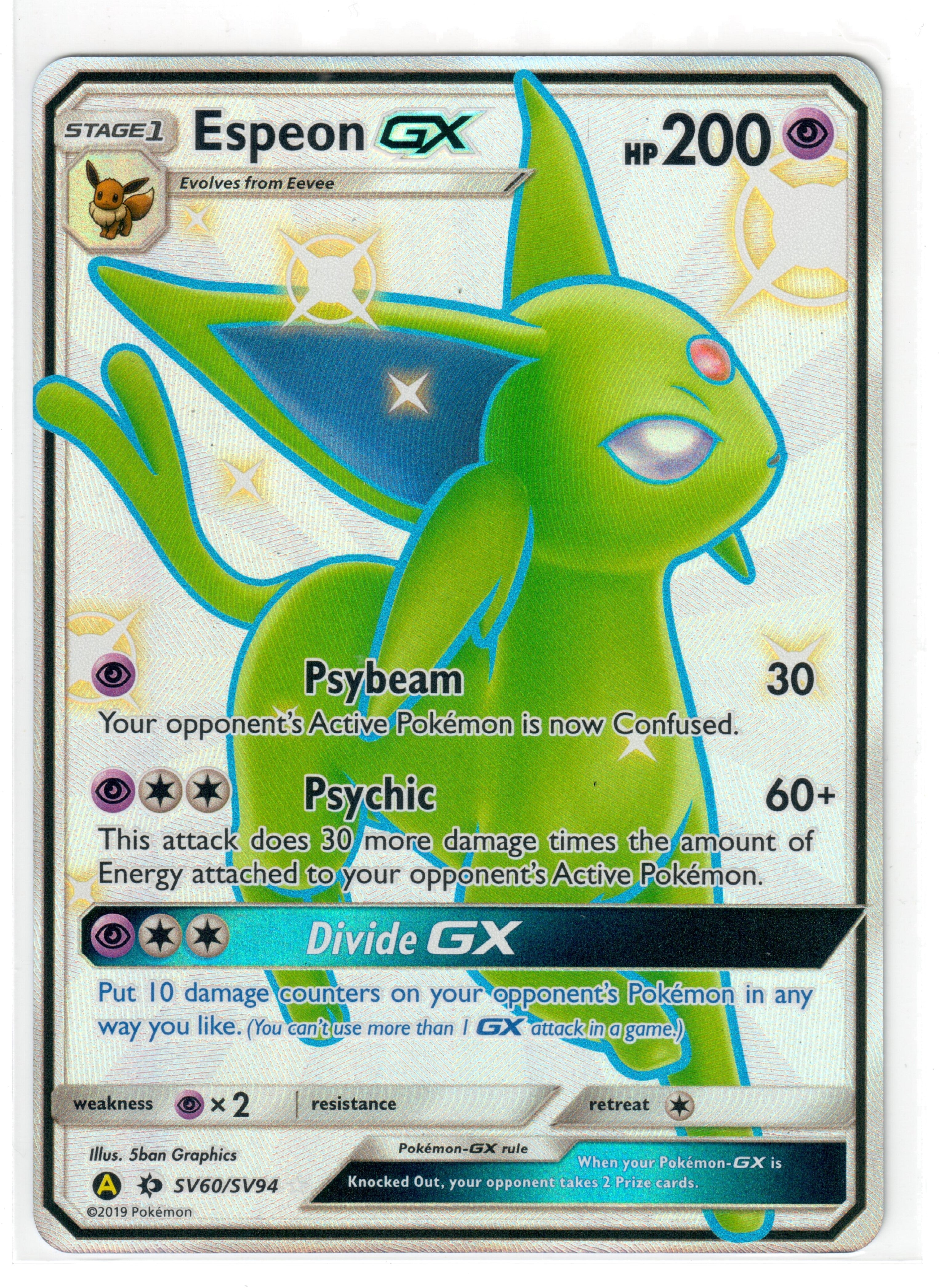 Espeon GX - Hidden Fates: Shiny Vault (HIF:SV) — Pokemon
