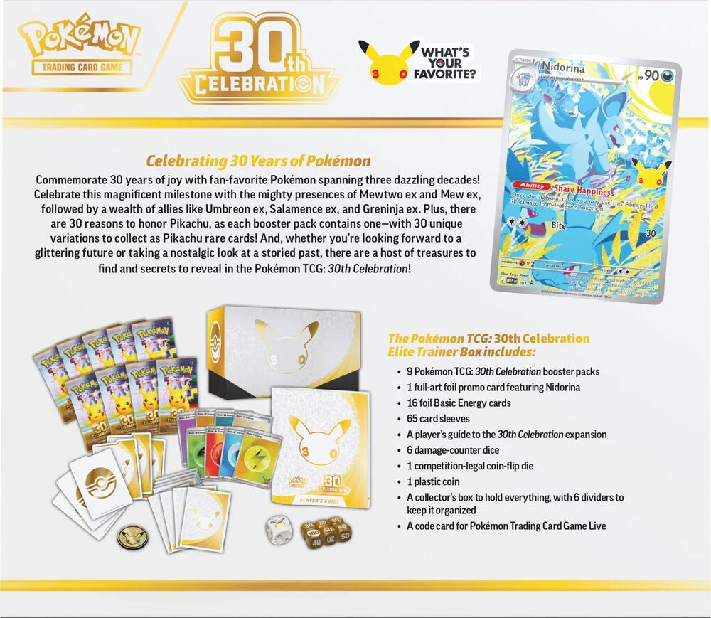 30th Celebration Elite Trainer Box - ME: 30th Celebration (30C)