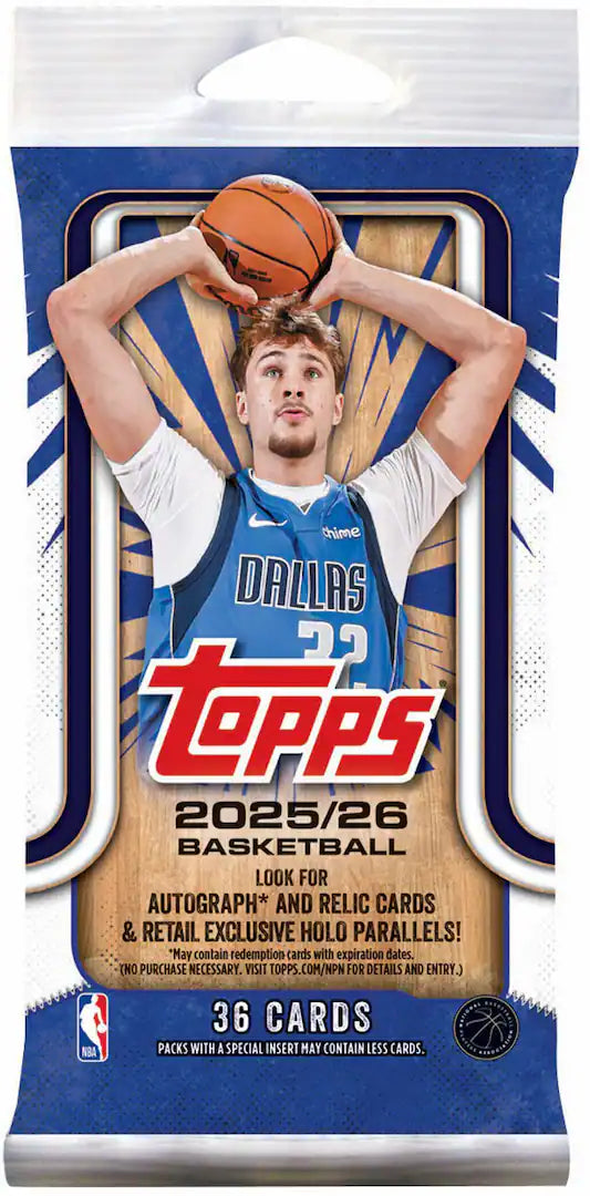 2025-2026 Topps Basketball Fat Pack — Sports Trading Cards