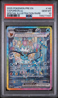 2025 Pokemon PRE EN Special Illustration Rare #149 Vaporeon ex PSA 10