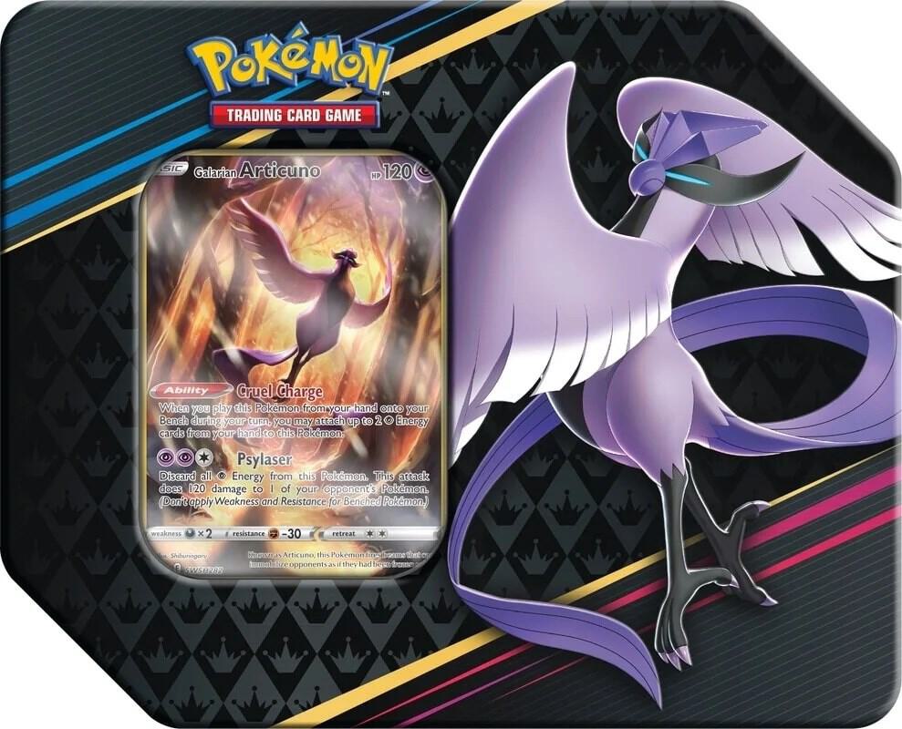 Crown Zenith Tin [Galarian Articuno] — Trading Cards