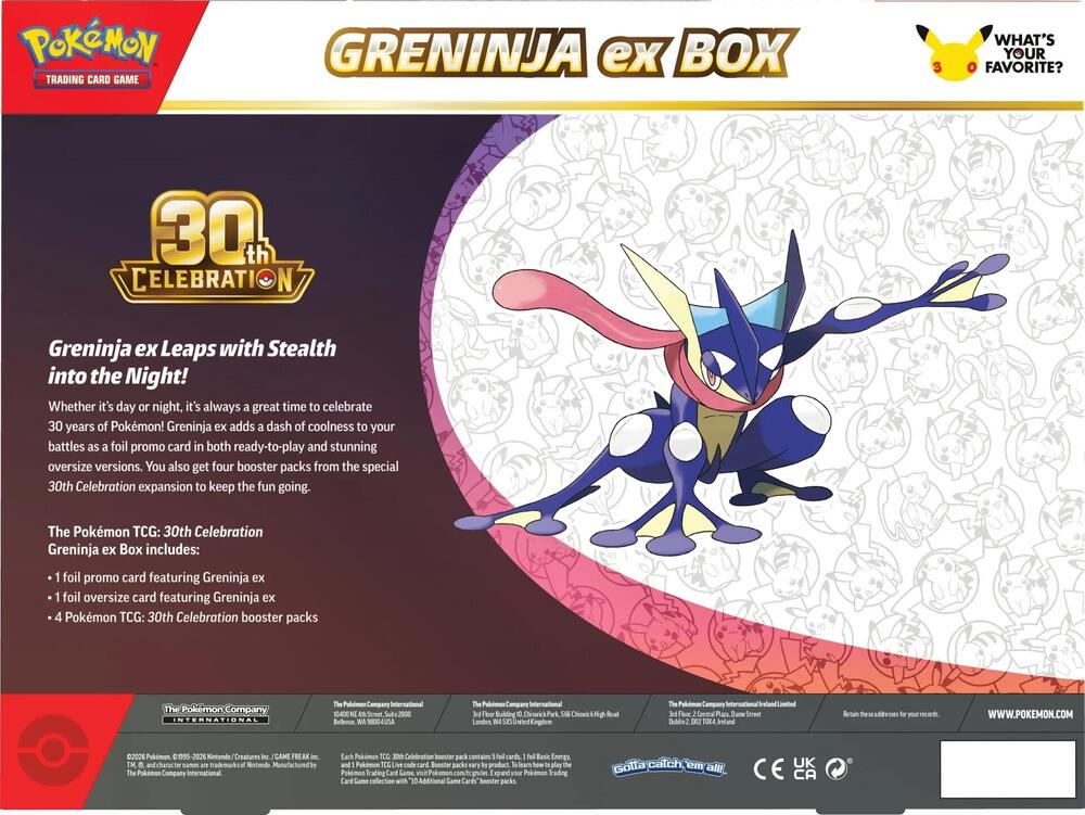 Pokemon 30th Celebration Ex Box [Promo may vary] - ME: 30th Celebration (30C)