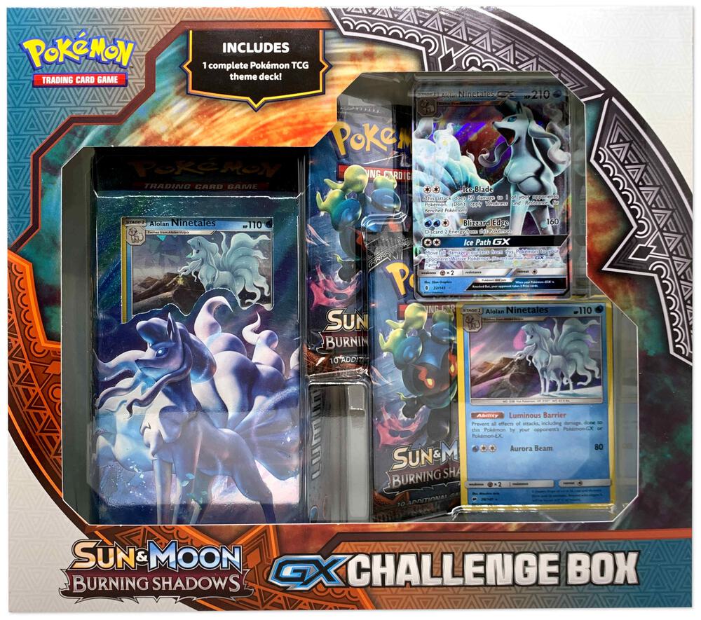 Alolan Ninetales GX Challenge Box - SM - Burning Shadows (SM03) — Trading Cards