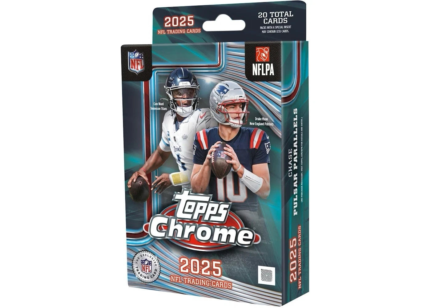 2025 Topps Chrome NFL Hanger Box — Sports Trading Cards