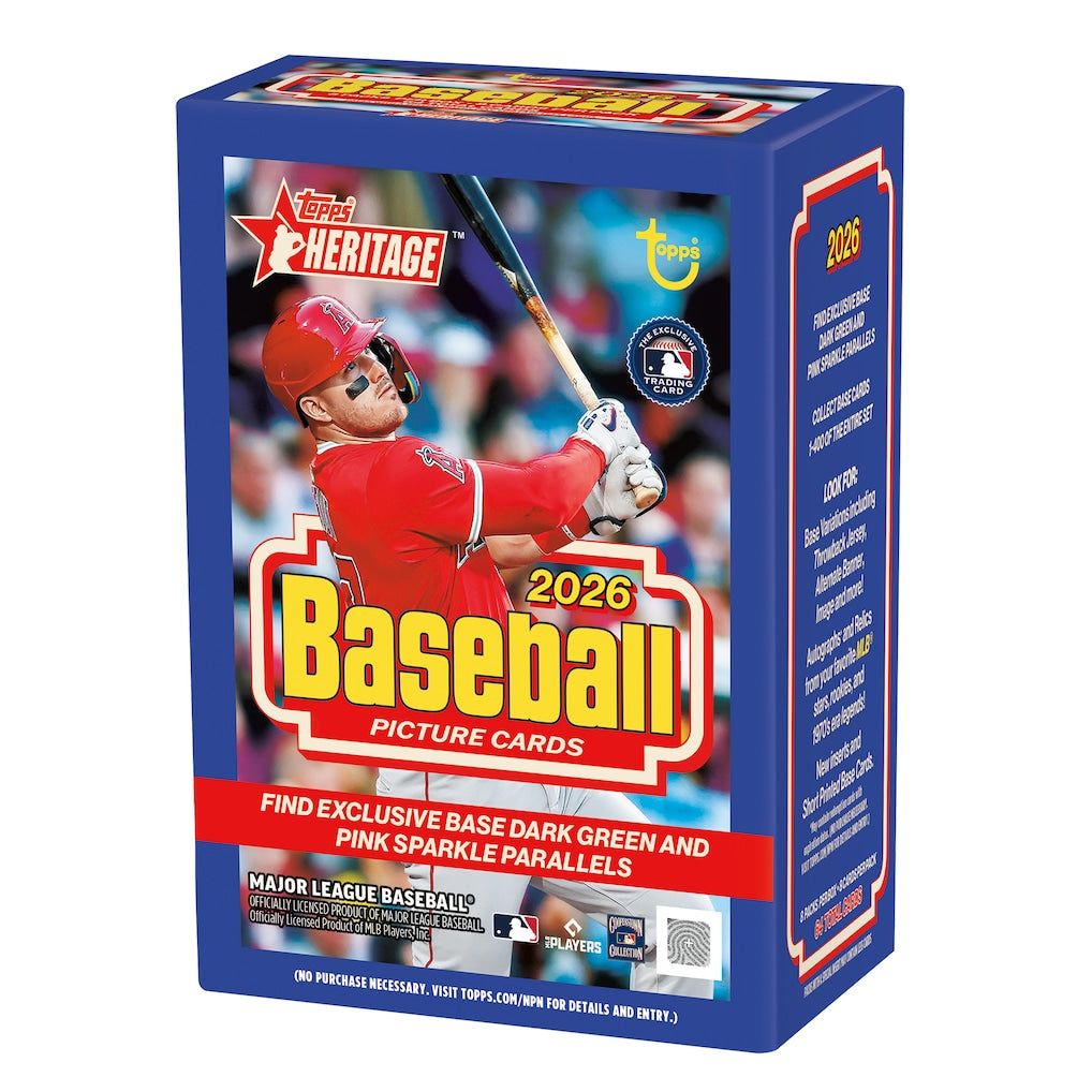 2026 Topps Heritage Baseball Factory Sealed Value Box — Sports Trading Cards